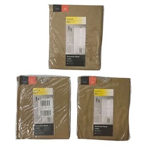 Curtains Sheers Bundle Drapery Grommet Top Panel Window Treatment Covering